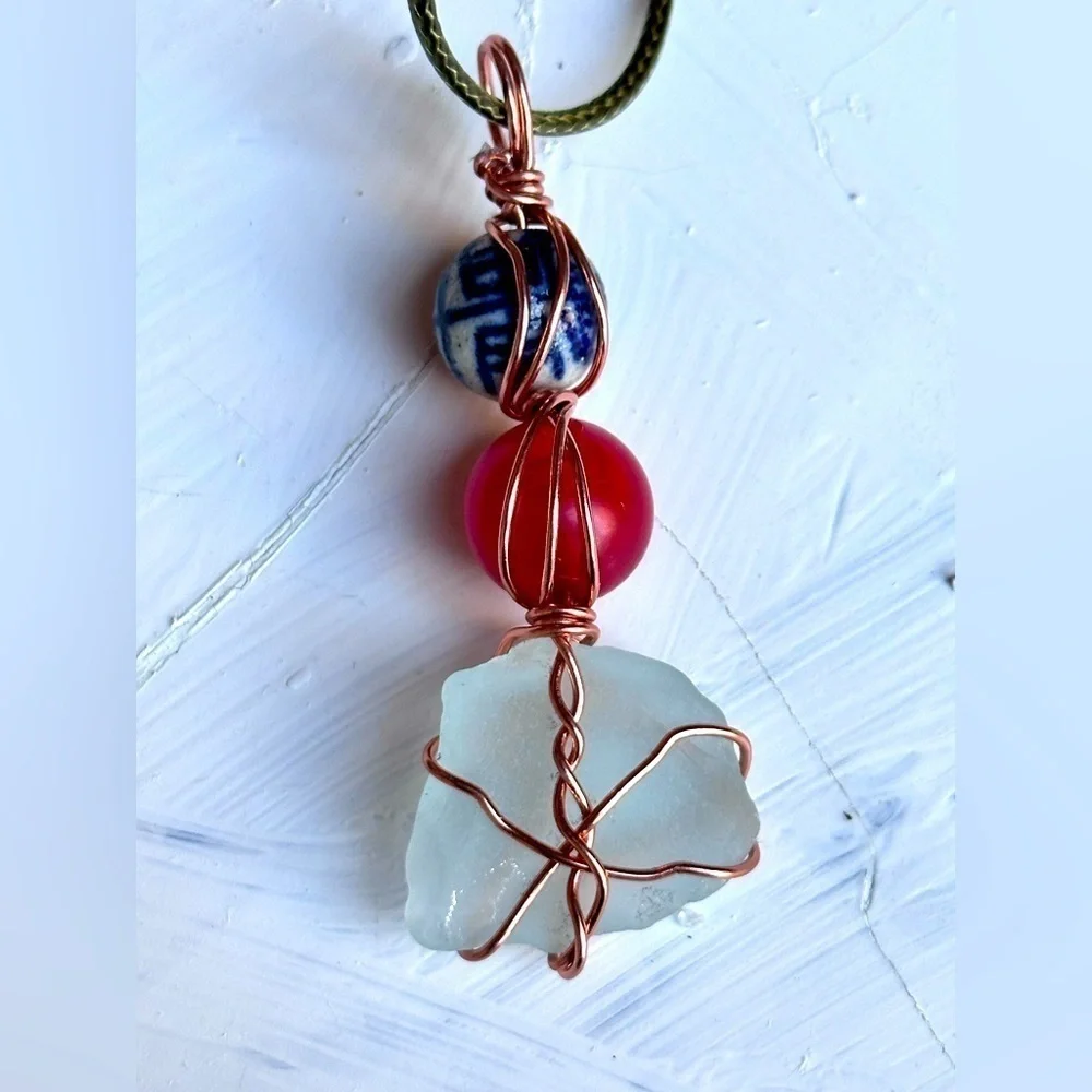 Handmade sea glass